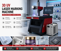 Machine de marquage laser UV 3D, graveur laser de précision encastré pour plastique, verre, dispositifs médicaux, emballages cosmétiques