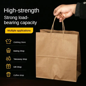 Emballage personnalisé en <span class=keywords><strong>kraft</strong></span> recyclable pour restaurants, plats à emporter, chaussures, poulet frit, burgers, frites, hot-dogs - Product Image 3