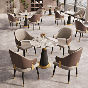 Fauteuil lounge moderne de qualité commerciale, canapé en cuir à motifs de luxe pour hôtel, <span class=keywords><strong>restaurant</strong></span>, salle d'attente, design d'intérieur - Product Image 1