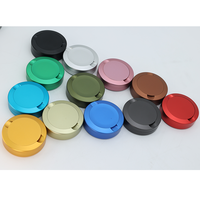 Boîte à snus en métal de haute qualité, boîte à snus en aluminium noir avec couvercle, conteneur à snus en métal, boîte à snus en acier inoxydable