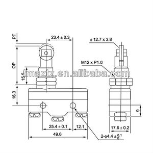 Interruptor de Puerta Automática TMAZTZ TM-1308 de Plástico ABS 15A/250VAC RoHS, Modelo SMD Z-15GQ-B, Z-15GQ21-B, Z-15GQ22-B - Product Image 2