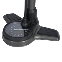 Adaptateur Schrader Presta, pompe à air pour vélo, 160 psi, poignée en plastique bicolore, pompe à vélo portable sur pied