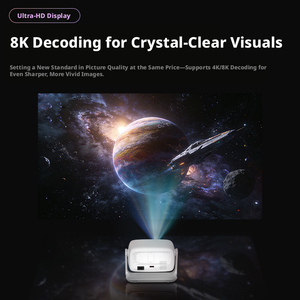 Proyector Eléctrico Konka de 200 Pulgadas 1080P, Cine en Casa, Enfoque Automático, Portátil, Pantalla de Proyección Blanca para Teléfono Móvil - Product Image 4