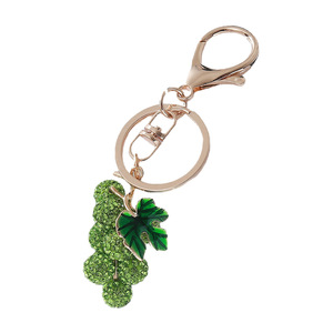 Cute Grape Metal Keychain Korean Style Creative Bag Charm Hanging Pendant Decorative <b>Gift</b> Accessory for Women - Product Image 5