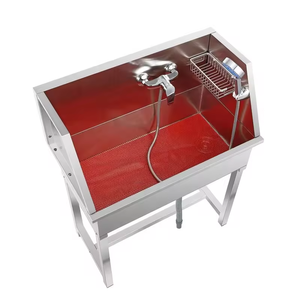 Lavadora Portátil de Acero Inoxidable de Tamaño Pequeño <span class=keywords><strong>para</strong></span> Mascotas, Bañera de Aseo <span class=keywords><strong>para</strong></span> <span class=keywords><strong>Perros</strong></span> y Gatos con Escaleras - Product Image 3