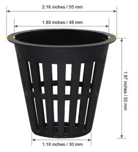 Panier de plantation d'orchidées aquaponiques hydroponiques en plastique de type rond - Product Image 2