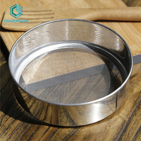 Tamis à farine en acier inoxydable 304 de qualité alimentaire, tamis rond pour poudre à lever, tamis à mailles fines pour la pâtisserie