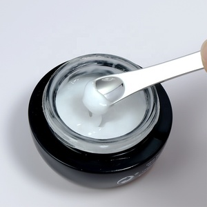 60mm sang trọng màu đen vàng nhôm trang điểm kim loại muỗng nhỏ thìa - Product Image 3