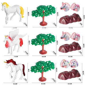 2025 Hot Sale 16PCS Surprise Unicorn Series Eco-Friendly PVC Blind <b>Box</b> Magical World Unicorn Figurine for Kids Home Play Gift - Product Image 2