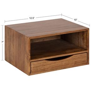 Gran oferta, estante de cabecera hecho a mano flotante de madera moderna, recién llegado, estante de soporte flotante montado en la pared de mediados de siglo - Product Image 2