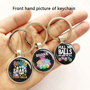 Lucky Dog Animal Pattern Rubber Ball Keychain Gift for Pool Players and Billiards Lovers - Product Image 4