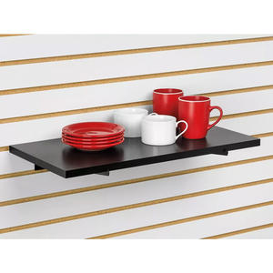 Our مع رف MDF الانتهاء من الميلامين رف إضافي لحامل عرض Slatwall ، عرض - Product Image 6