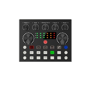 Interfaz de Audio USB Externa Profesional V8S, Luz Colorida, Cancelación de Ruido, Voz Ajustable, EAX 4.0, 2 Canales para - Product Image 1