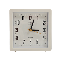 Horloge de chevet éducative pour enfants de 4 pouces avec veilleuse, alarme silencieuse personnalisée, horloge de bureau en métal ABS pour l'apprentissage des enfants, motif dessin animé