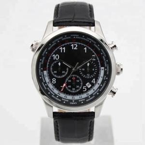 Relojes para hombre con funciones de tiempo dual en ciudades de zonas horarias nacionales reloj cronógrafo U2666 - Product Image 5