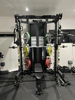 Mesin Squat Smith Multifungsi Xinrui, Rak Power Logam, Peralatan Gym, Latihan Fitness dengan Beban Pin, Tumpukan Beban 2x80kg