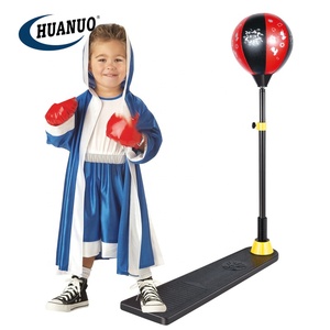 2025 meilleur cadeau enfants boxe vitesse jouets balle pour garçon Sport jeu hauteur réglable boxe ensemble sac de boxe avec fond rond - Product Image 6