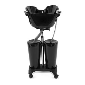 Explorez notre configuration de <span class=keywords><strong>lavage</strong></span> <span class=keywords><strong>professionnel</strong></span> avec un bassin de <span class=keywords><strong>cheveux</strong></span> mobile et un plateau de shampooing, assurant une expérience confortable pour les clients - Product Image 4