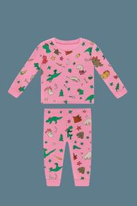 Conjunto de ropa de dormir para niña pequeña elaborado con algodón ligero que proporciona suavidad, transpirabilidad y sueño tranquilo y reparador - Product Image 3