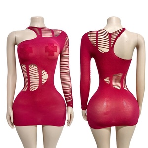 Vestido Ajustado para Mujer, Sin Mangas, Ropa de Baile, Trajes Exóticos, Vestuario para Actuaciones de Salón de Baile, Conjuntos de Spandex/Nailon - Product Image 1