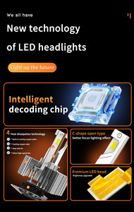 Usine d'éclairage <span class=keywords><strong>GreenCity</strong></span> OEM D1 D2 D3 D4 DC 12V 45W Phare LED 4000 Lm 6500K Nouveau Remplace l'ampoule au xénon HID de voiture - Product Image 4