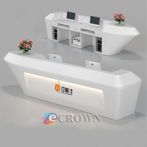 <strong>Ambrosial</strong> Reception for Sale Smoothie Mdf Registration Design Cashier Desk Design OEM - Product Image 3