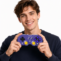 Manette de jeu rétro Aolion AL-Q10 filaire et sans fil BT pour Ninten-do Switch avec bouton Turbo, gyroscope six axes et vibration
