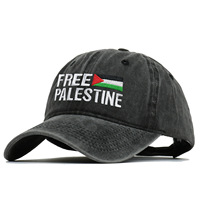 Haute qualité broderie personnalisée Logo gratuit Palestine drapeau Vintage hommes casquettes de Baseball Camping en plein air chapeau de course