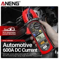 Pince ampèremétrique numérique ANENG PN106 AC/DC 4000 points de mesure, 600A, pour l'entretien automobile et électrique.