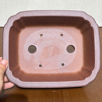 Pot Bunga Persegi dari Batu Tua Antik Buatan Tangan Tahan Karat dengan Lubang Drainase Desain Bernapas untuk Penggunaan Dalam/Luar Ruangan