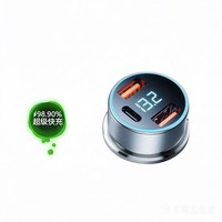 Pengisi Daya Mobil 120W 3 Port Pengisian Cepat untuk Xiaomi/vivo 11 10 9 Neo7 oneplus Ace Realme USB Pengisi Daya Mobil Adaptor Huawei iPhone