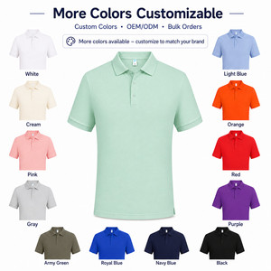 Polo de Seda Helada con Logotipo Personalizado, 190 g/m², Elástico, Transpirable, Uniforme Corporativo, Tallas Grandes S-6XL, Camiseta Polo de Golf - Product Image 2