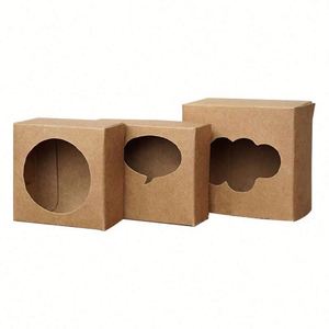 Boîtes d'expédition en carton personnalisées en gros, boîtes en carton ondulé avec logo, emballage promotionnel, boîte transparente avec patch pour cadeaux - Product Image 6