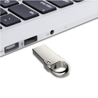 GJUS38 USB Flash Drive, Stik Memori USB 2.0 Tombol Logam 4GB 8GB 16GB 32GB 64GB 128GB
