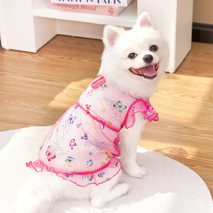 Kingtale Dog dress <span class=keywords><strong>cagnolino</strong></span> abiti da principessa abiti da principessa morbidi leggeri estivi motivi floreali Pet gonne per cuccioli - Product Image 3