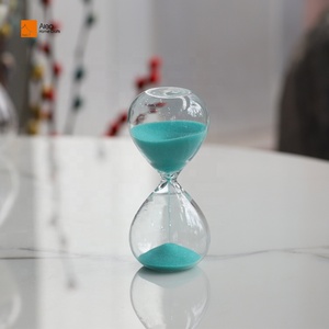 ALEO Hot Sale Classic Robin <strong>Egg</strong> Blue <strong>Sand</strong> Hour Glass Crystal Hourglass 3min 5min <strong>Sand</strong> <strong>Timer</strong> Stands <strong>with</strong> logo Without logo - Product Image 1