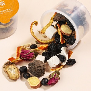 Thé aux herbes rafraîchissant en gros : Mélange de prune noire, écorce de mandarine, <span class=keywords><strong>rose</strong></span> et Poria – Thé en petite boîte de haute qualité - Product Image 3