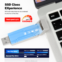 Metal USB Stick1000M/S Velocidad de escritura Original Capacidad total USSD USB USSD Flash Disk 128G 256G 512G 1T
