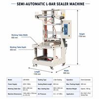 Machine d'emballage sous film rétractable semi-automatique, effet d'emballage sous film rétractable parfait pour l'eau en bouteille