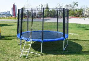 <span class=keywords><strong>Trampoline</strong></span> de fitness pliable de 6 à 16 pieds, durable, en PVC et acier, avec protection pour enfants et adultes, pour le sport à domicile et en extérieur - Product Image 3