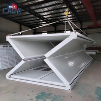 Module de bureau conteneurisé de luxe préfabriqué pliable de 20 pieds en acier, petit et compact, direct