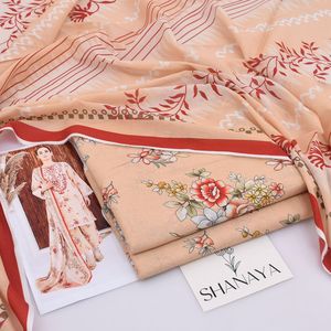 ชุดสัลวาร์ คามีซ ผ้าลอนพิมพ์ลายดิจิทัลสำหรับผู้หญิง Shanaya แบบ 3 ชิ้น ชุดลำลองสำหรับฤดูร้อน ทรงปกติ ความยาวปกติ - Product Image 2