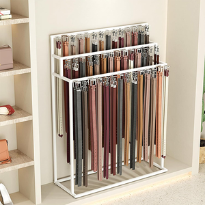 Thắt lưng và Tie hiển thị Kệ vành đai đứng hiển thị giá sàn vành đai hiển thị đứng với móc - Product Image 4