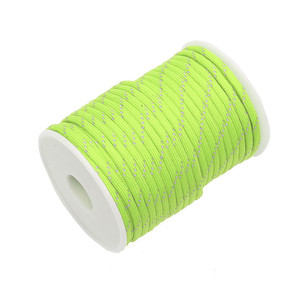 Paracorde réfléchissant 550 cordon 7 brins <span class=keywords><strong>4mm</strong></span> <span class=keywords><strong>corde</strong></span> de tente Camping survie accessoires d'avertissement Parachute ligne randonnée auvent longe - Product Image 5