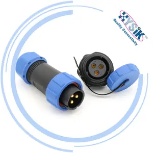 Weipu SP21 3pin Waterproof Circular Connector SP2110/P3 And SP2112/S3 Male Plug IP68 Nylon circular connector