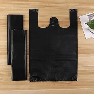 HuamaohengchunT-shirt Bags 21x11.5inch with Handles for <b>Small</b> Business Grocery <b>Shopping</b> Restaurants Convenience Stores Unscented - Product Image 6