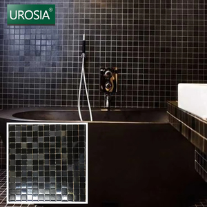 Màu đen và trắng Gạch <span class=keywords><strong>Mosaic</strong></span> cho hồ bơi shinning vật liệu lấp lánh màu đen và bạc khảm cho phòng tắm tường và sàn nhà - Product Image 2