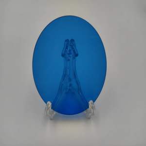 다양한 크기 IR 컷 시안 블루 광학 유리 필터 렌즈 21*1.5mm QB19 원형 직경 52mm 금속 프레임 포함 - Product Image 4