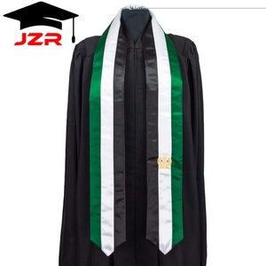 Banda de Graduación Personalizada con Logotipo Bordado de 60/72 Pulgadas en Satén para Graduados Universitarios Internacionales - Product Image 5