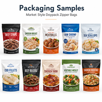 Machine d'emballage automatique pour sachets Doypack de viande séchée, grains de café, thon, biltong, tranches de viande congelée